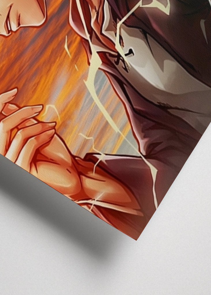 Eren Yeager útočí na Titána 