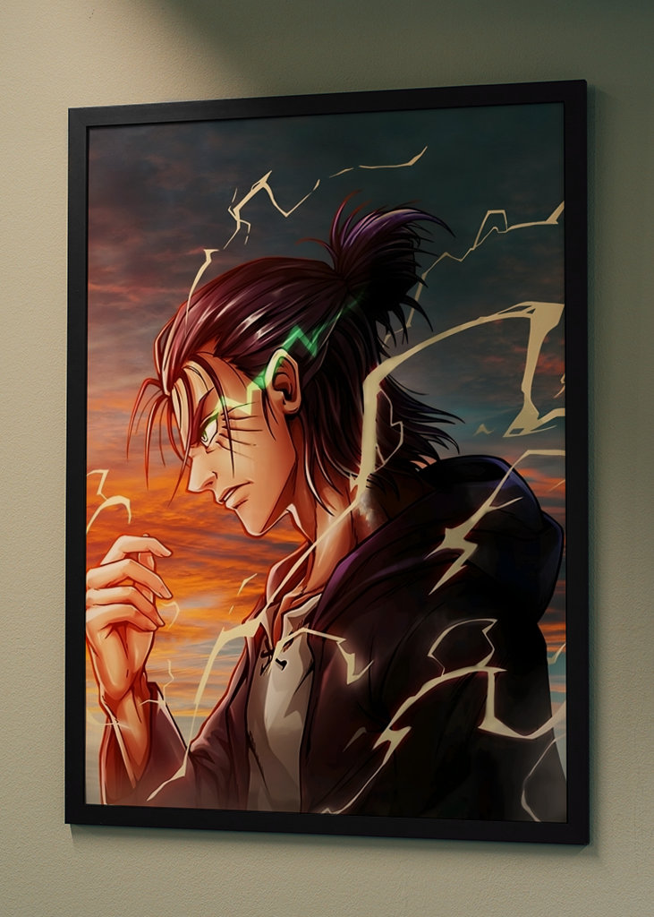 Eren Yeager útočí na Titána 