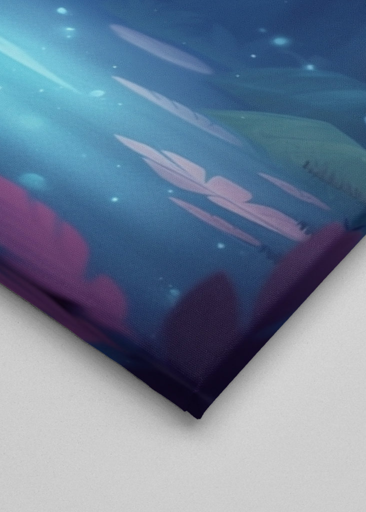 Fenicottero acquatico nella foresta