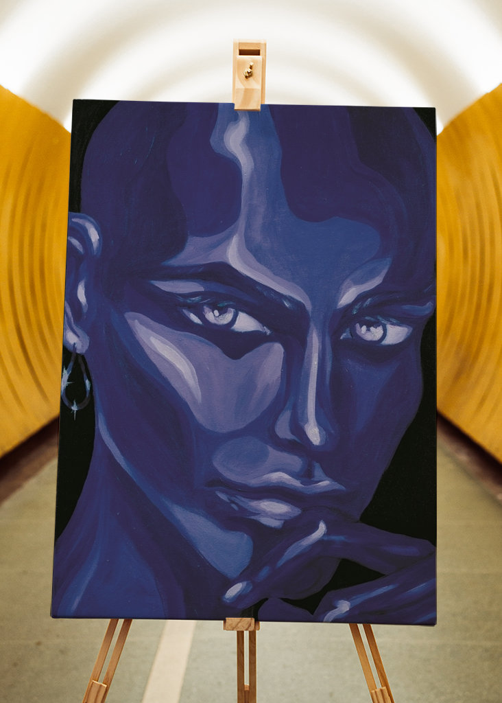 Curiosity Portrait Painting 