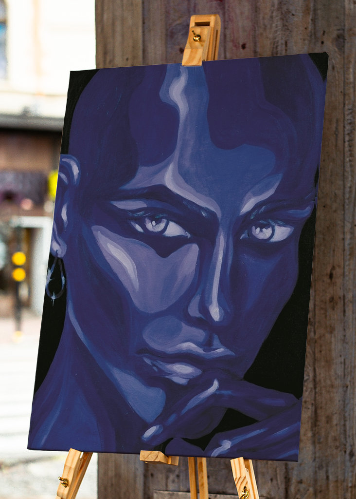 Curiosity Portrait Painting 