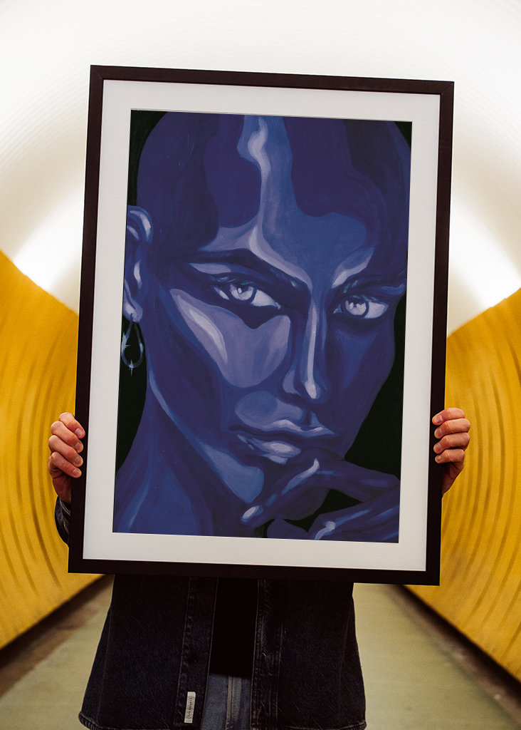 Curiosity Portrait Painting 