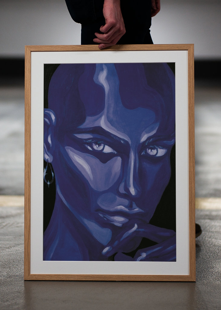 Curiosity Portrait Painting 