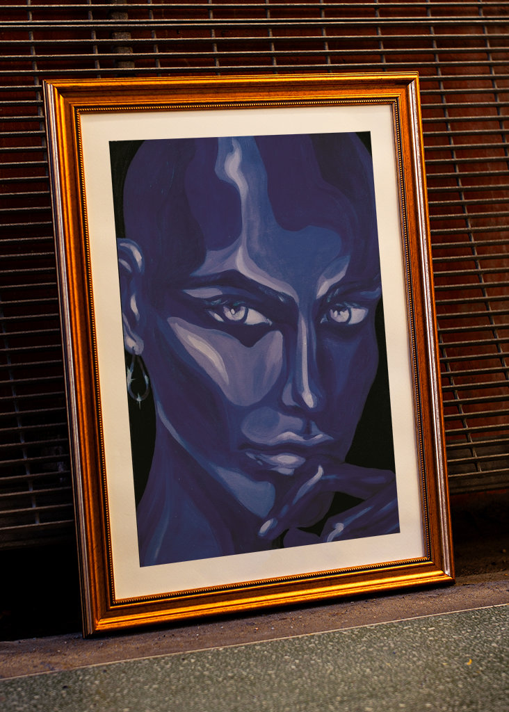 Curiosity Portrait Painting 