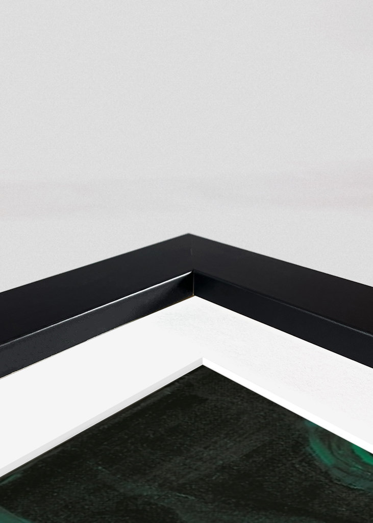  Arte de pintura de retrato verde.