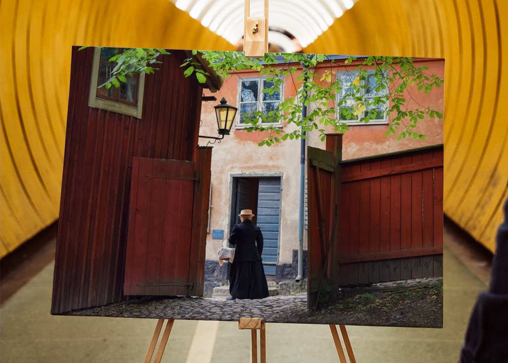 Pâté de maisons de Skansen