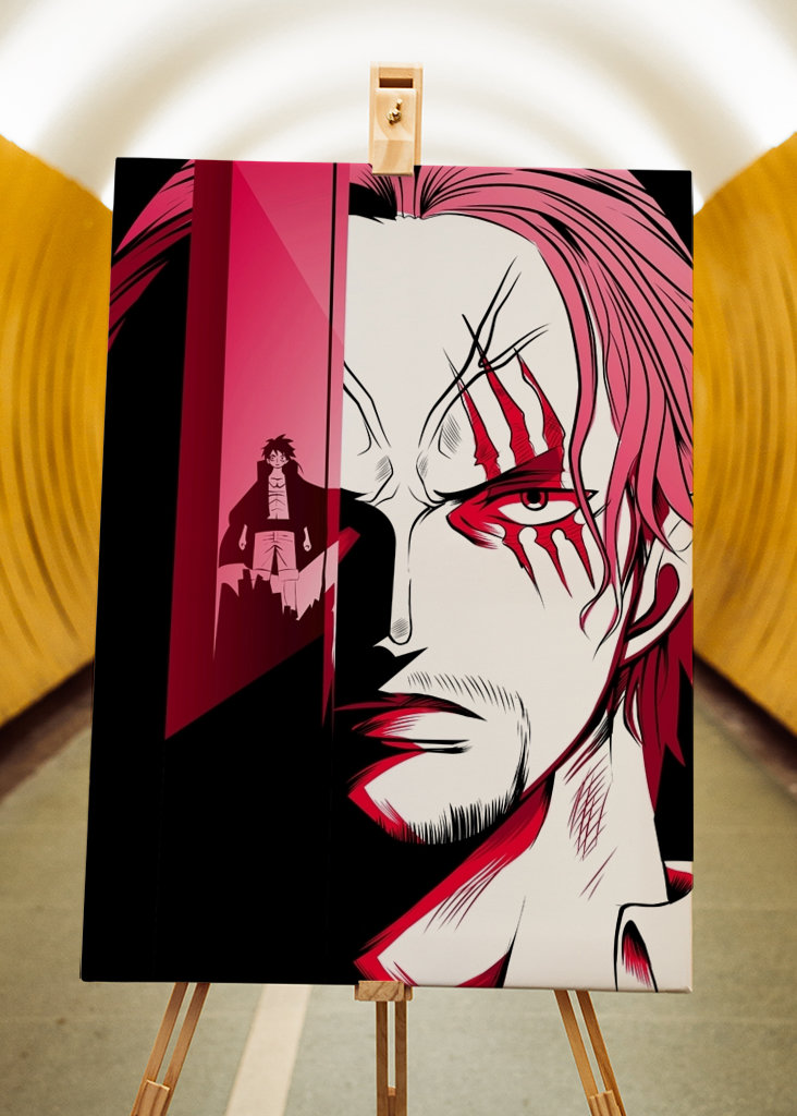 Anime onepiece shanks x luffy