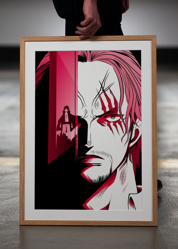 Anime onepiece shanks x luffy