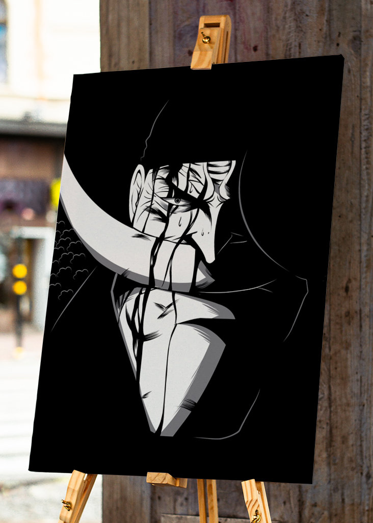 Anime jeden kus bílé vousy