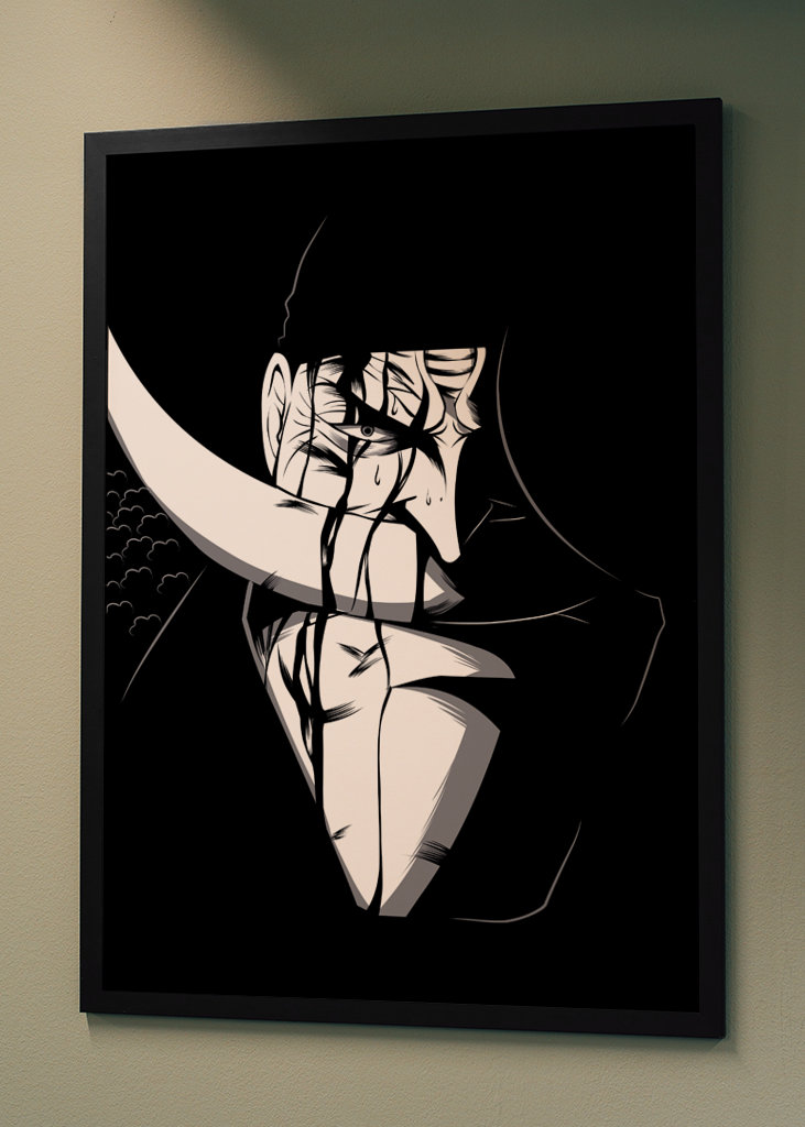 Anime jeden kus bílé vousy