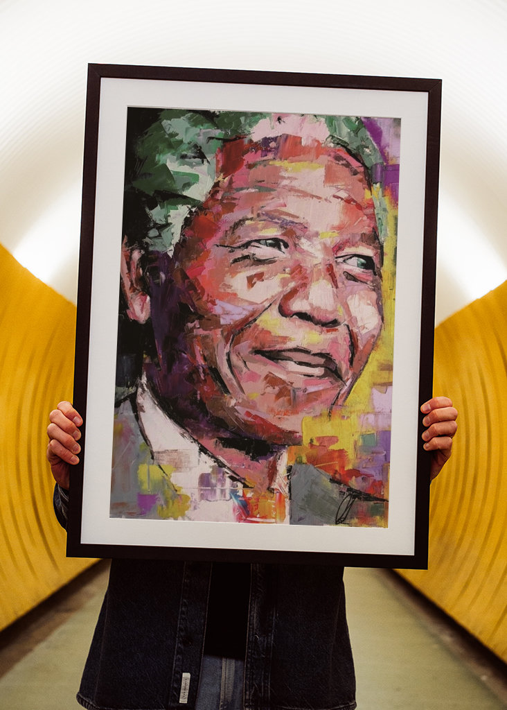 Nelson Mandela Vollfarbe