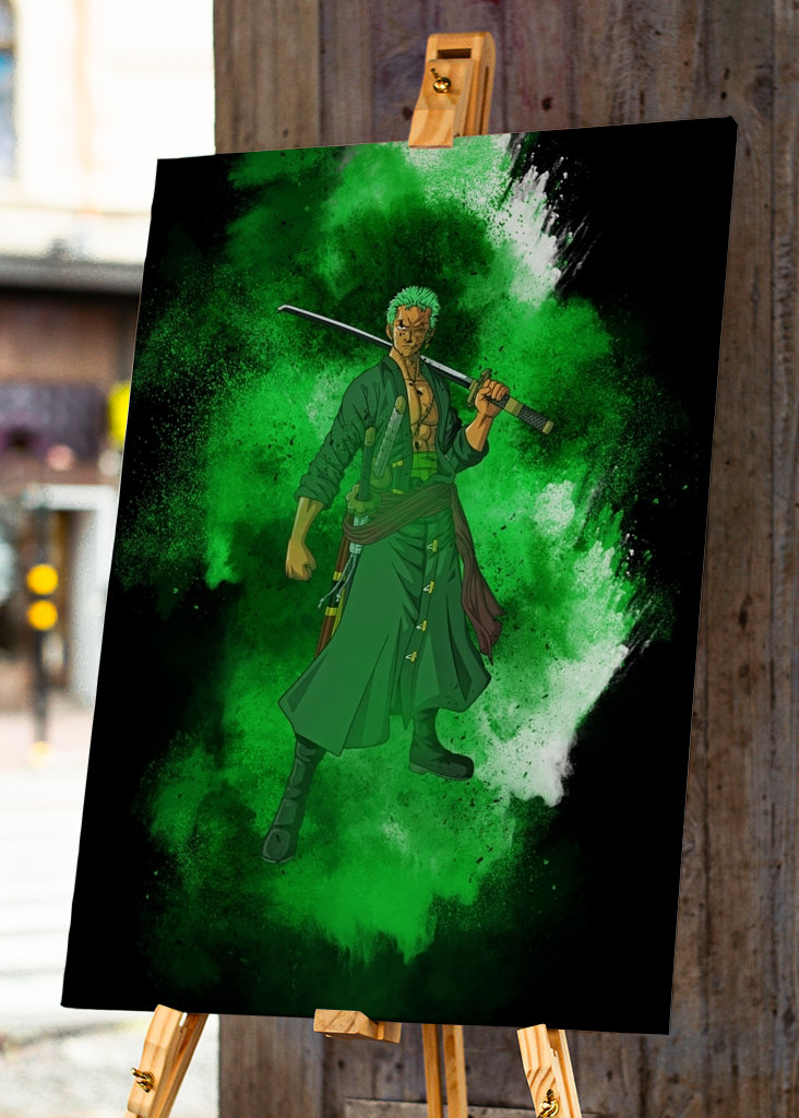 Roronoa zoro green brush