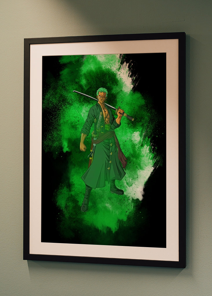 Roronoa zoro green brush