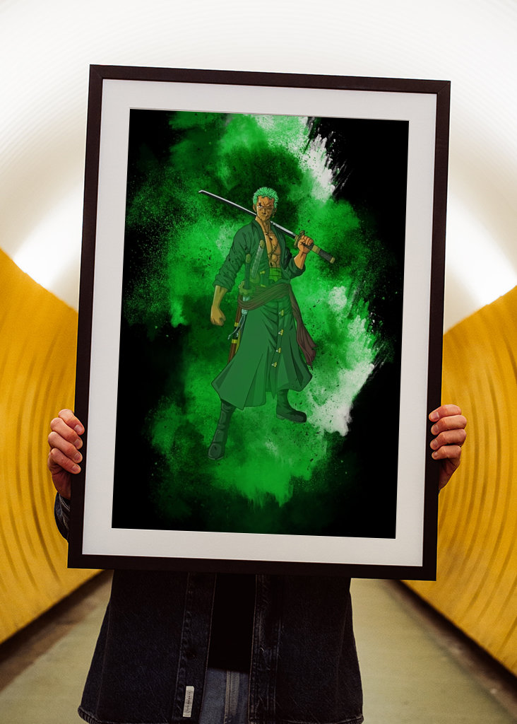 Roronoa zoro green brush