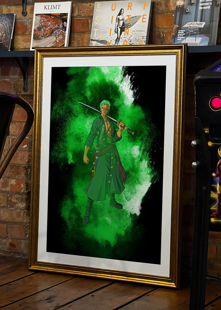 Roronoa zoro green brush