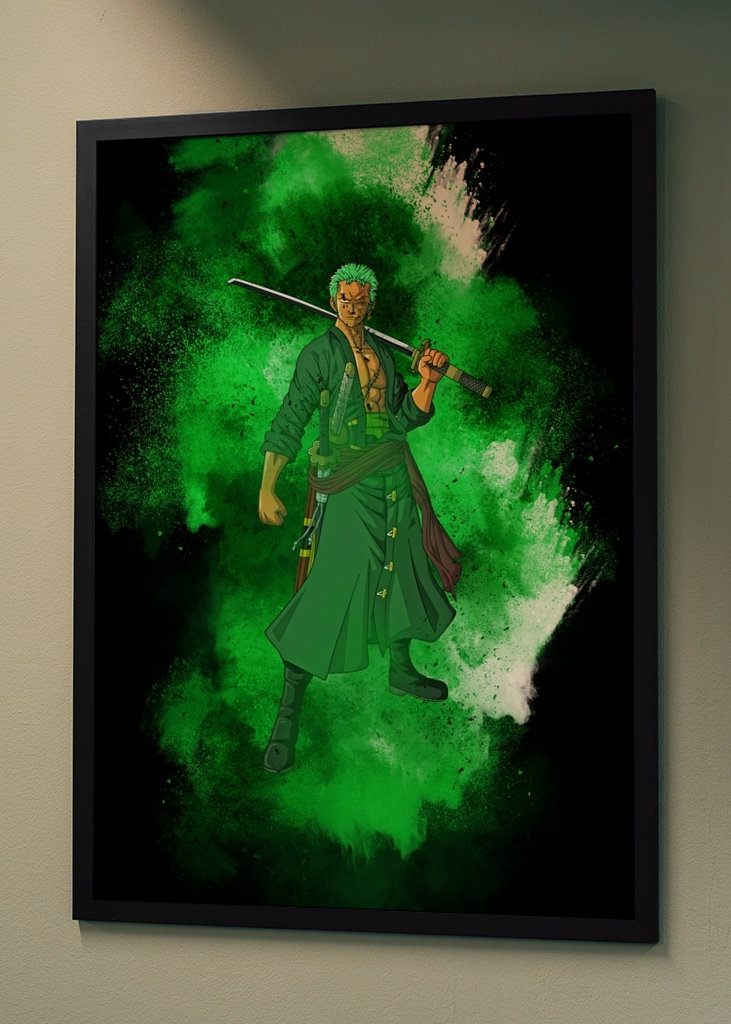 Roronoa zoro green brush
