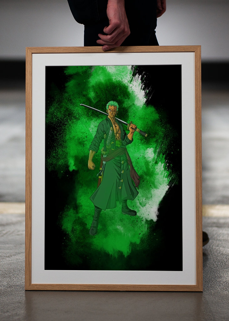 Roronoa zoro green brush