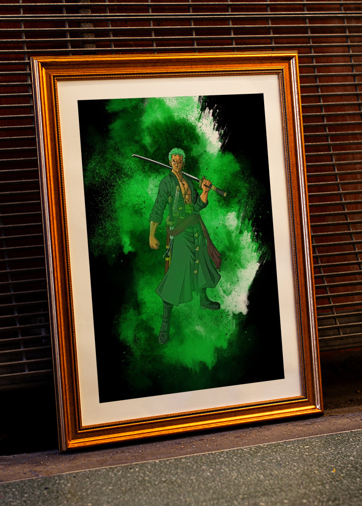 Roronoa zoro green brush