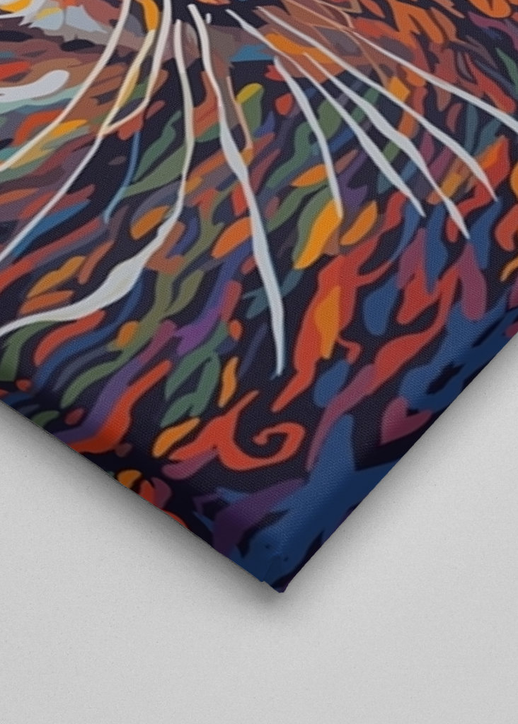 Abstract colorful Cat