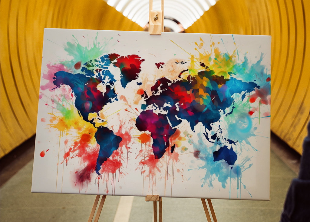 World Map Colorful