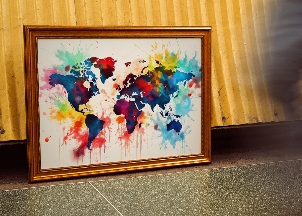 World Map Colorful