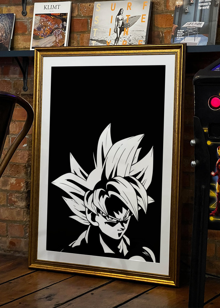 Goku Black and White