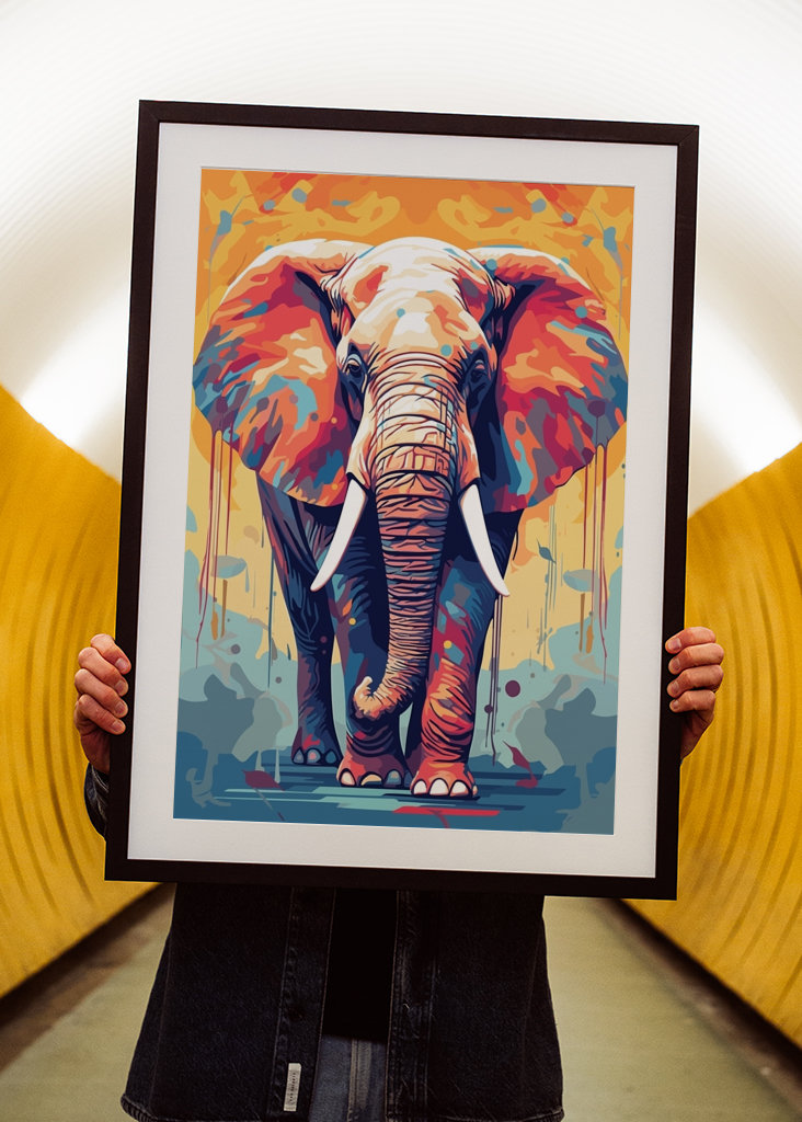 Elephant Animal Pop Art