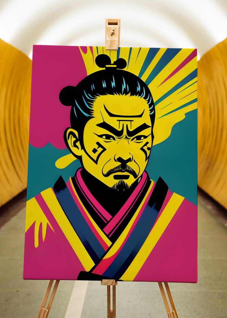 Pop Art Style Samurai