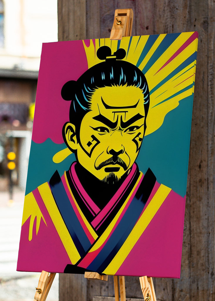 Pop Art Style Samurai