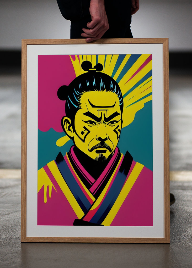 Pop Art Style Samurai