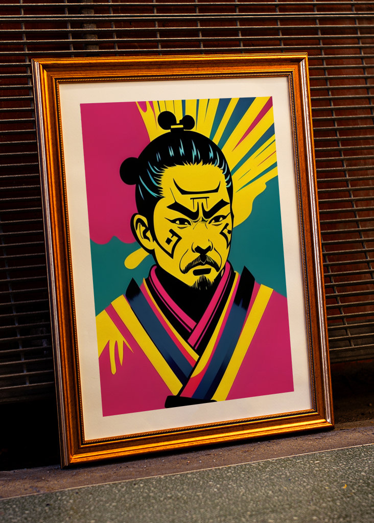 Pop Art Style Samurai