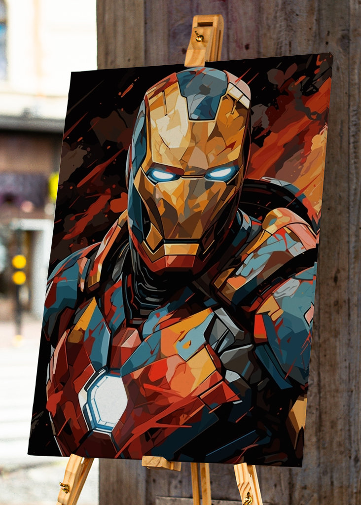 Iron Man Splash Pop art
