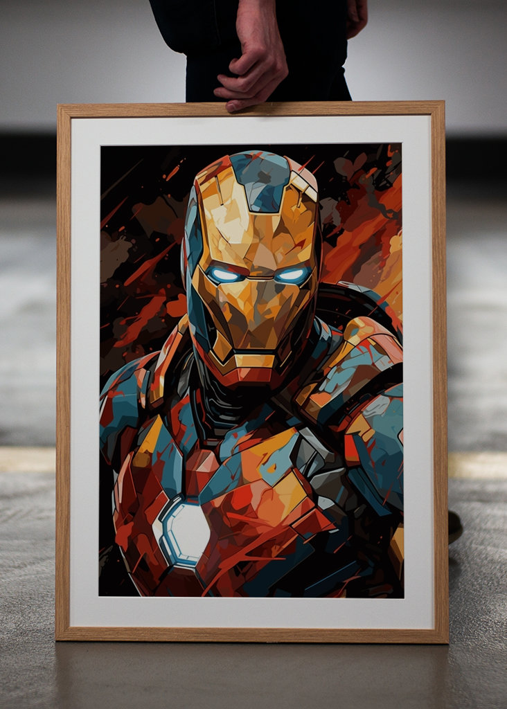 Iron Man Splash Pop art