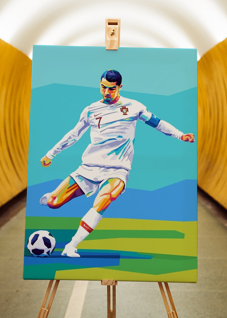Cristiano Ronaldo Wpap Pop Art