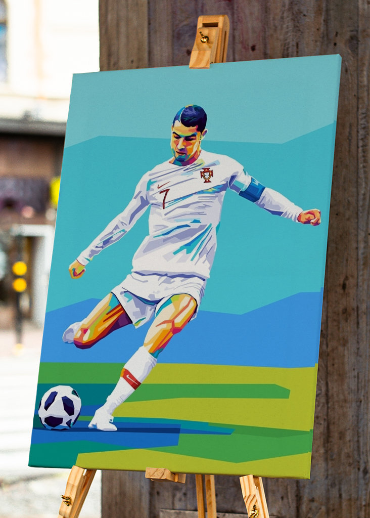 Cristiano Ronaldo Wpap Pop Art