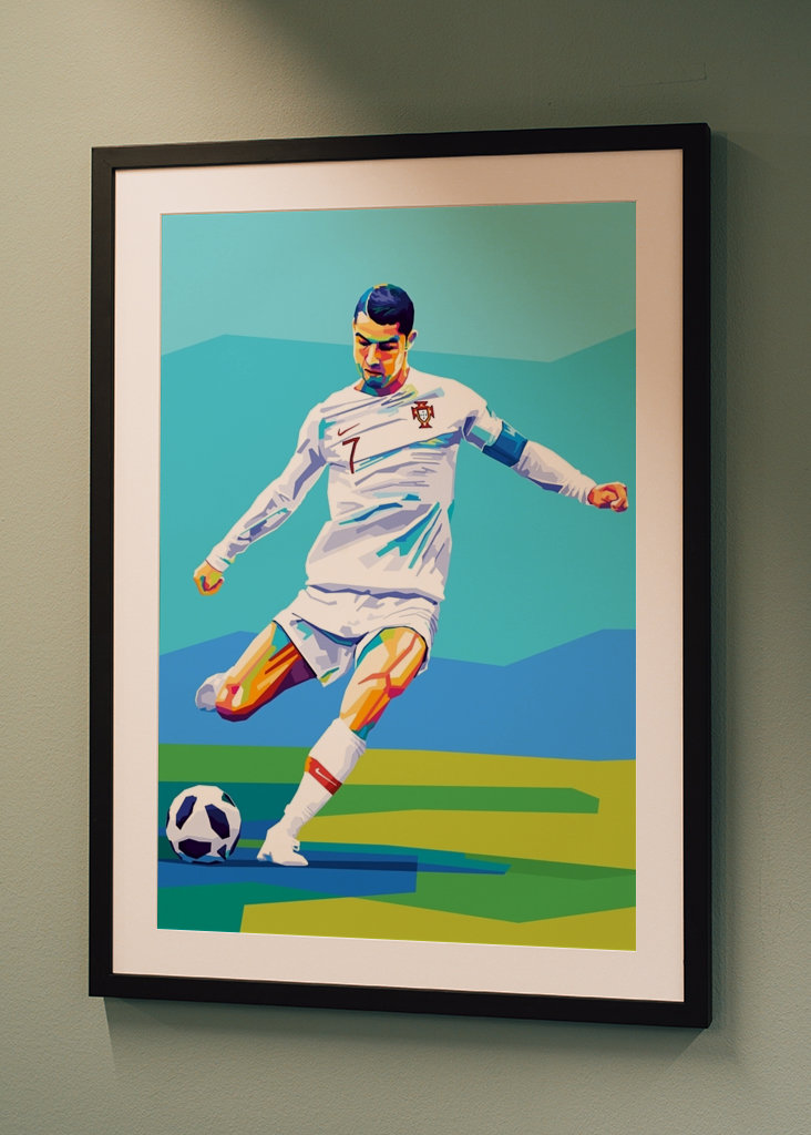 Cristiano Ronaldo Wpap Pop Art