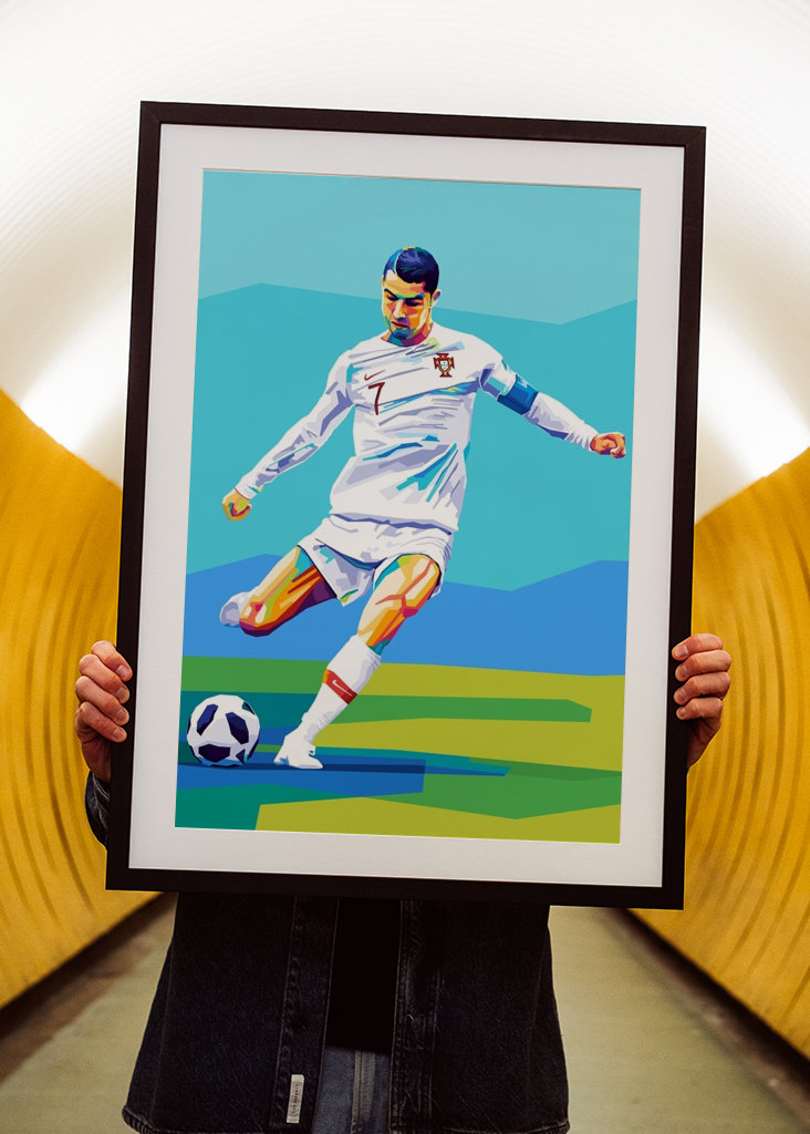 Cristiano Ronaldo Wpap Pop Art