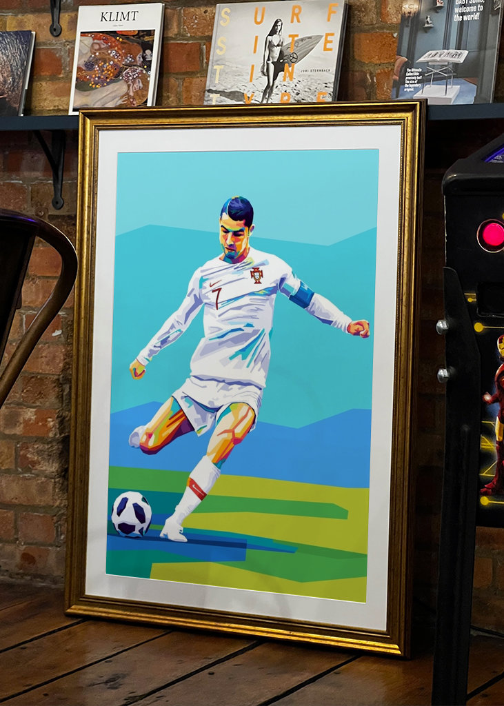 Cristiano Ronaldo Wpap Pop Art