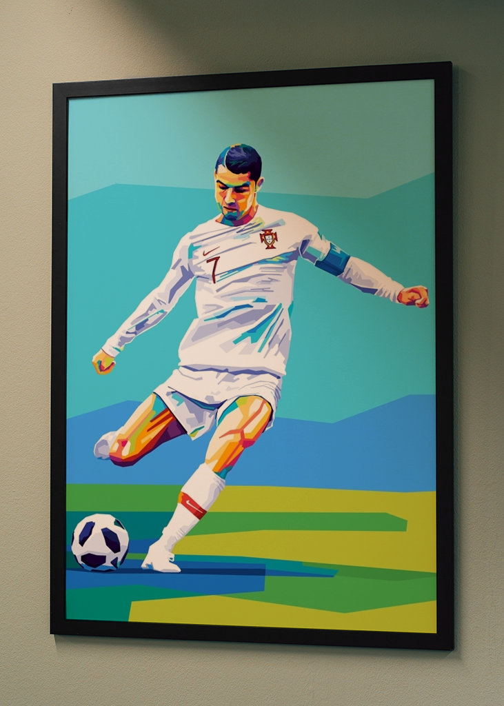 Cristiano Ronaldo Wpap Pop Art