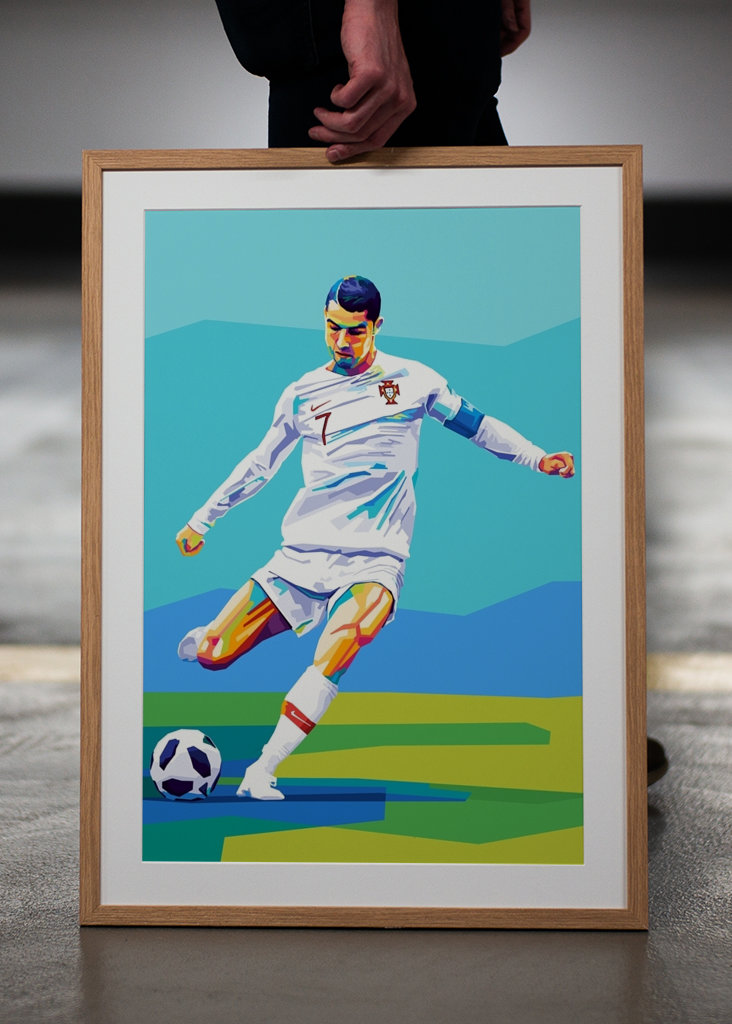 Cristiano Ronaldo Wpap Pop Art