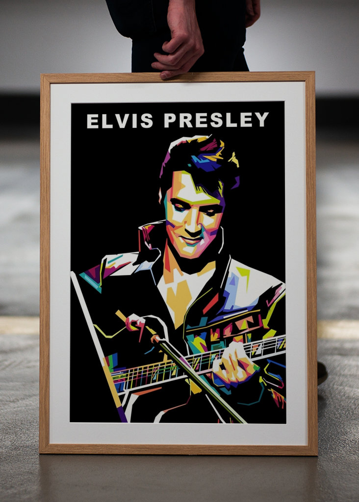 Elvis Presley Wpap Pop Art