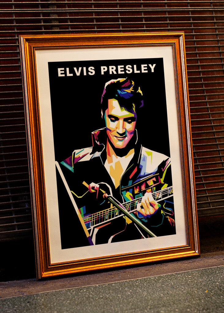 Elvis Presley Wpap Pop Art