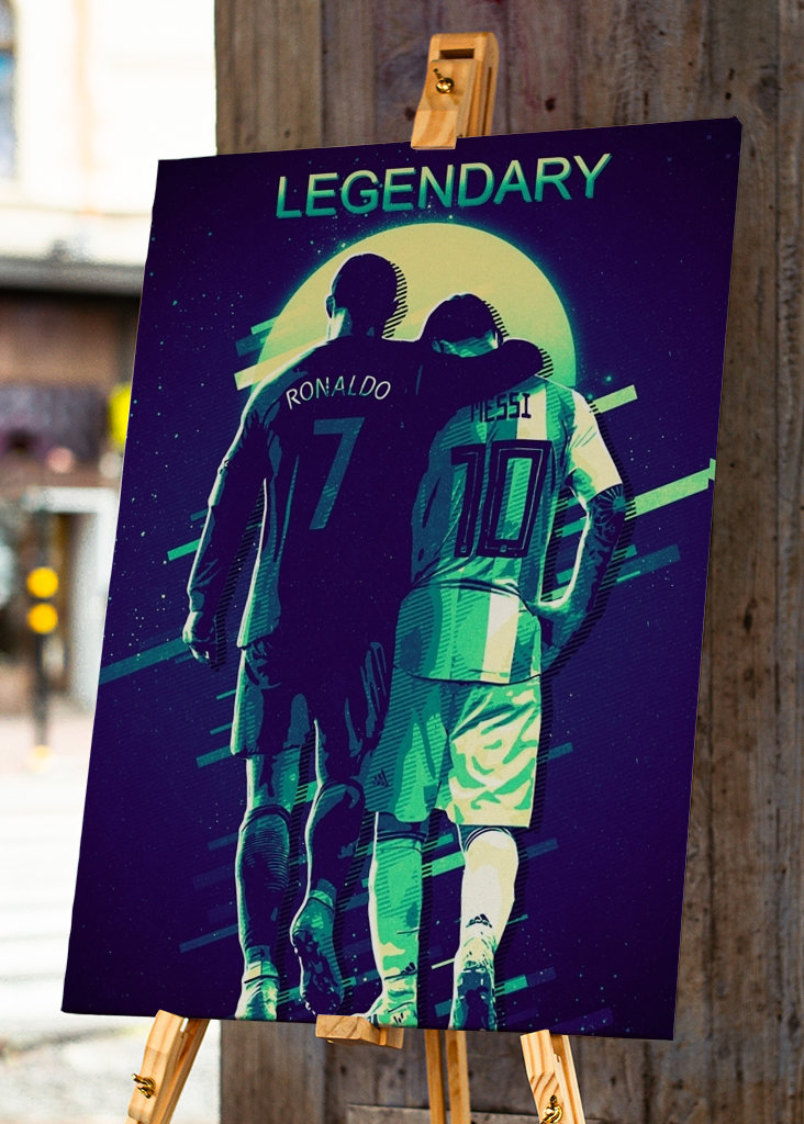 Messi Ronaldo Retro