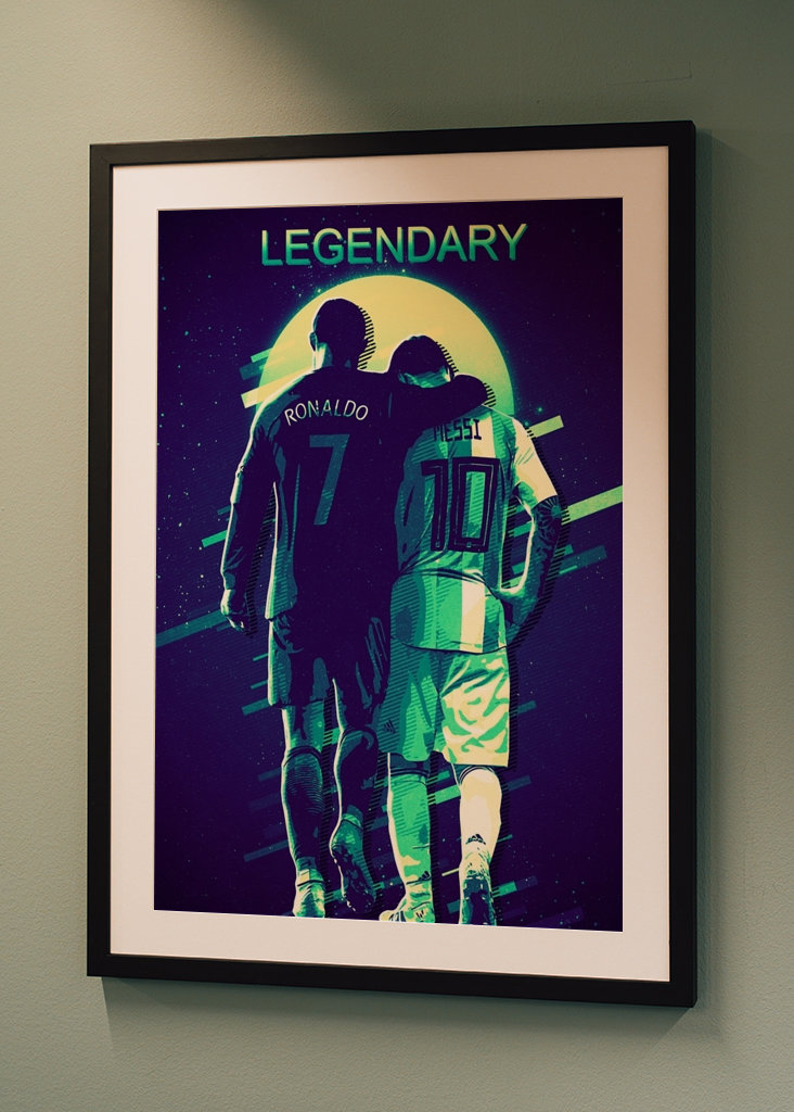 Messi Ronaldo Retro