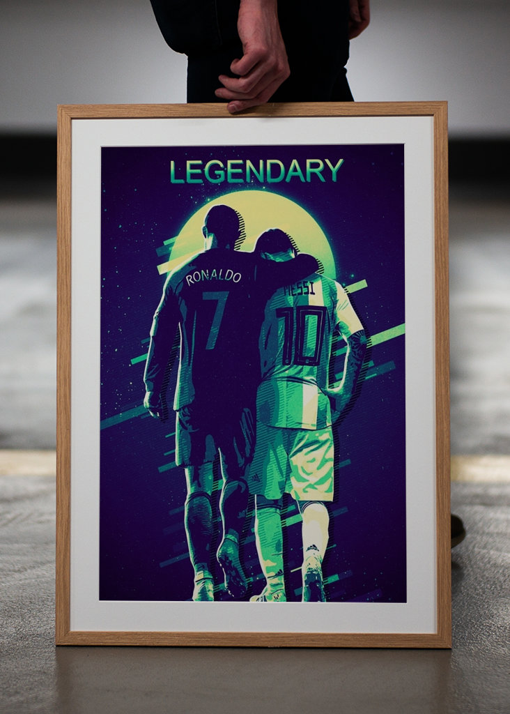 Messi Ronaldo Retro