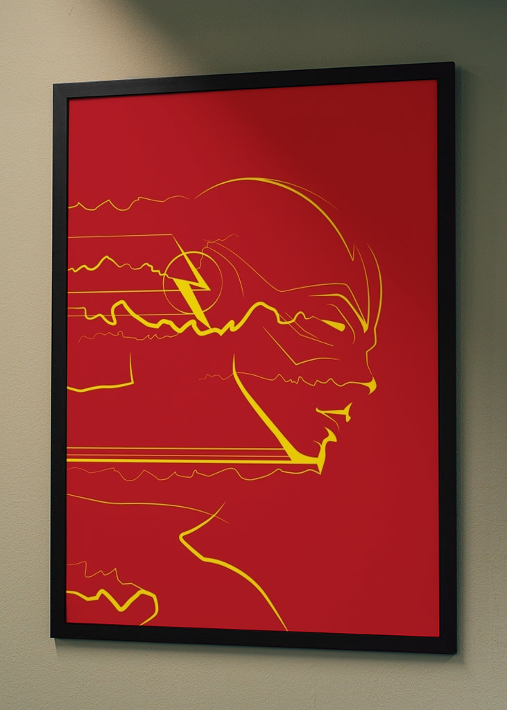the flash line art