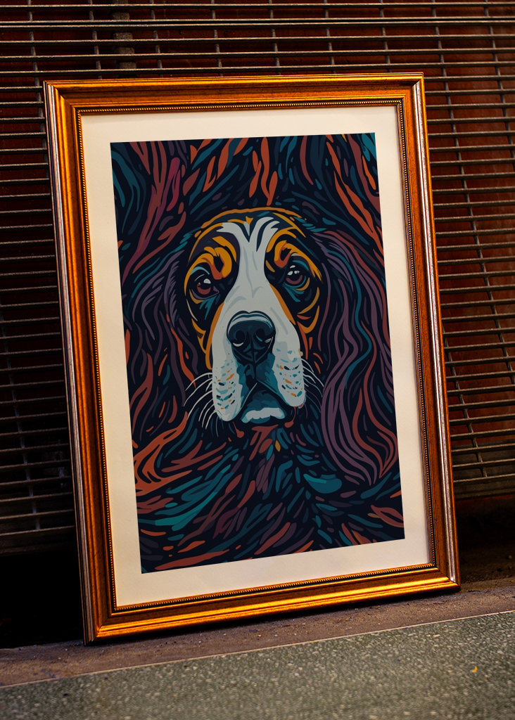 Abstrakt Beagle-kunst