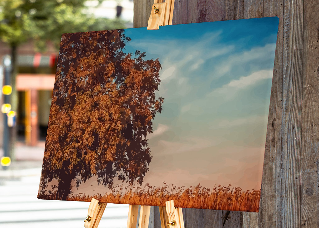 æstetisk skyggefuldt træ