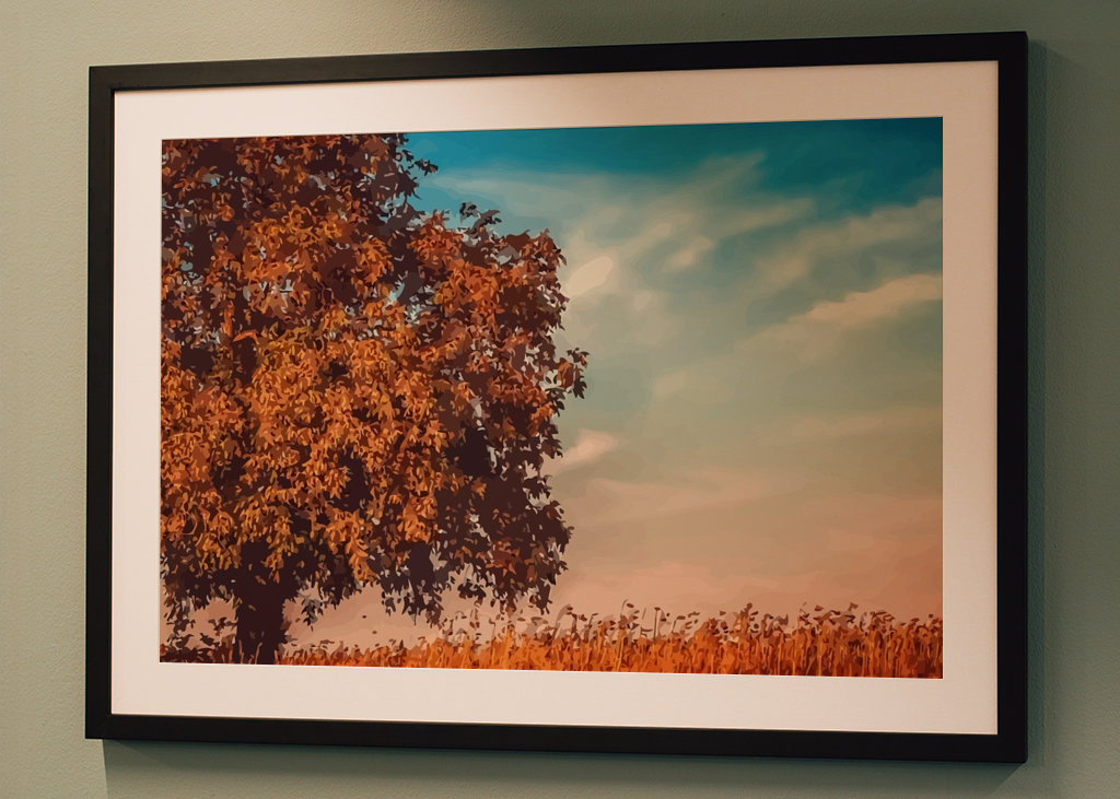 æstetisk skyggefuldt træ