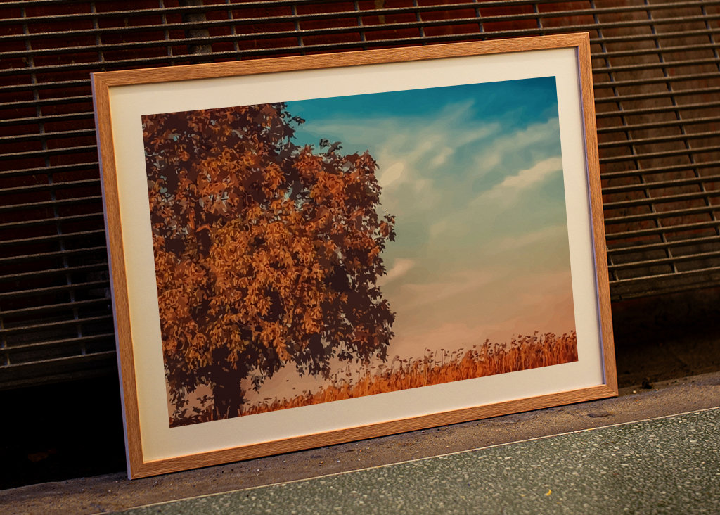 æstetisk skyggefuldt træ